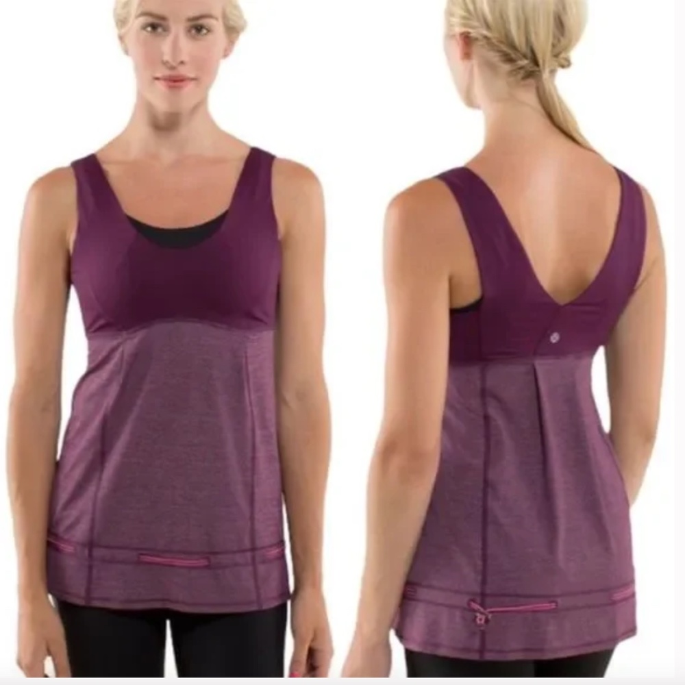 Lululemon Hustle & Bustle Tank Top Plum